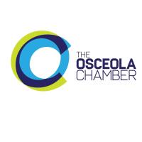 Logo of The Osceola Chamber featuring a stylized letter "O" in blue and green, with the organization's name in blue and gray text to the right.